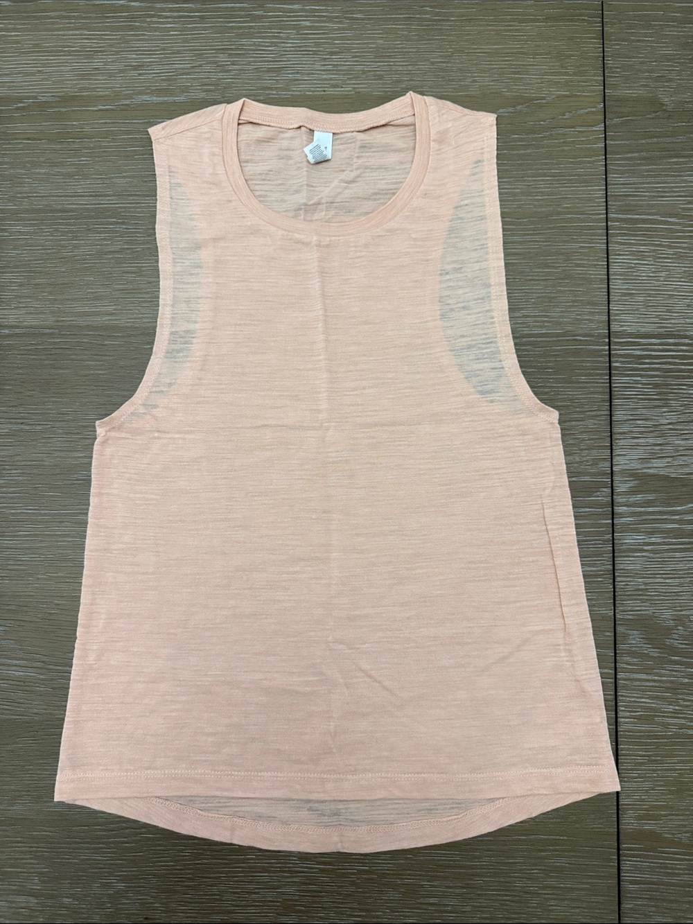 Bella + Canvas Peach Sleeveless Crewneck Tank Top Brand New